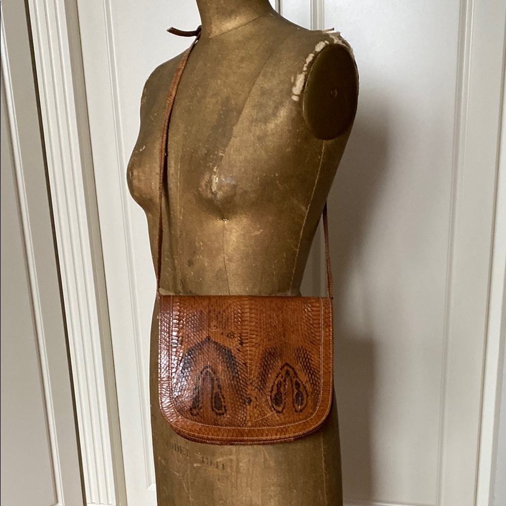 Vintage Brown Crossbody Bag.